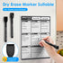 maxtek Black Fine Tip Magnetic Dry Erase Markers, Low Odor Whiteboard Markers with Eraser for Kids and Calendar Boards