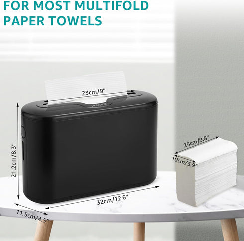 Countertop, Commercial Paper Towel Holder Paper Towel Dispenser, Multifold Trifold Z-Fold Paper Towel Dispenser, Hand
