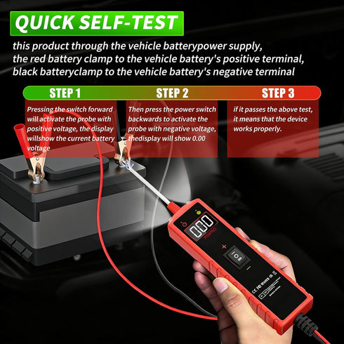 WEDPATA 6-30V Automotive Electrical Circuit Tester - Multi-Function Car Circuit Diagnostic Tool with Voltage Detection