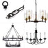 M10/M12 Pack 2 2 Hook Rings for Light Fixture Available of with Link Buckles