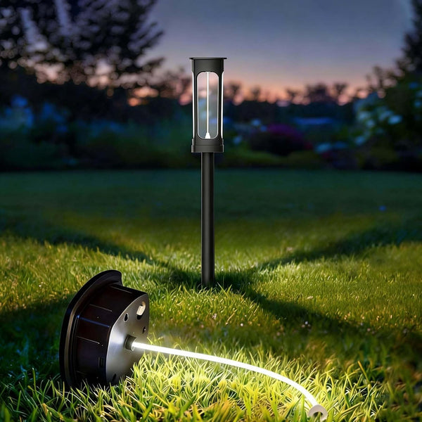 Gahomlumy Solar Pathway Lights Outdoor 1 Pack, Upgraded Brighter 6 Inch extended filament