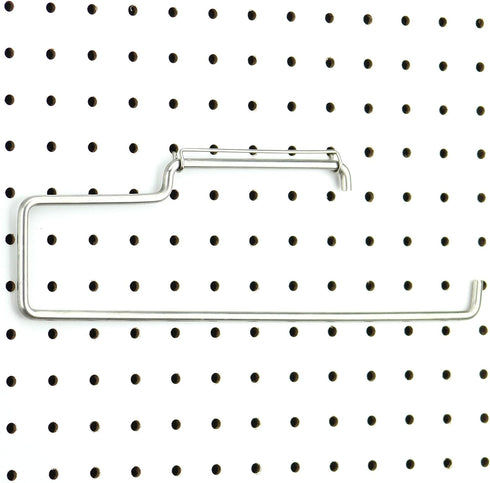 RightArrange One-Handed Tear Pegboard Paper Towel Holder - Stainless Steel for Kitchen, Garage, Craft Room
