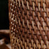 Handmade Rattan Pencil Holder, Cone Makeup Brush Holder, 7 Inch Table Décor Organizer for Stationery and Flowers