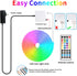 segrass 32.8ft IP65 24V LED neon Lights with Remote APP Control Waterproof Flexible Neon Strip Lights RGB Rope Lights