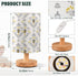 ALAZA Bedside Table Lamp for Bedroom Vintage Bees Nightstand LED Light Lamps with USB Port Linen Fabric Shade Table