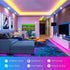 100ft HBOWMDJIA Led Lights for Bedroom, Led Strip Lights Music Sync Corlor Changing, Led Light Strip with Remote & App