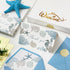 50 Summer 4 6 Inch Whaline Pcs Ocean Sea Thank You Cards Blue Coral Seashell Greeting Card with Envelope Sticker Blank