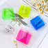 Cretty-Meet 4 PCS Handheld Pencil Sharpeners with Lid, Multicolor Dual Hole Manual Little Sharpener for Crayons