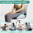 Generic Memory Foam Orthopedic Cushion, Ergonomic Coccyx, Adjustable Seat Width, for The Office,car(Dark Gray)