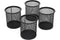 Neomate Metal Mesh Pencil Holder | Round Pen Cups For Stationery Desk Organizer