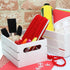 Hampton Art by Leisure Arts White Wood Crate, 2 pc Finished Wood for Storage and Organization
