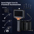 GinoCaco 50FT 4.3 8 1080P IP67 Borescope Camera with Light, Endoscope with Adjust Lights, Inspection Camera