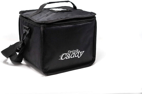 4 Drink Caddy Insulated Portable Drink Carrier - Reusable Coffee Cup Holder with Shoulder Straps Perfect for Food