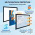 VAIIGO 8.5" 11" 2Pack) x Magnetic Self-Adhesive Display Frame, Double Sided Window Magnetic Sign Holder with Clear PVC