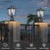 Outdoor Post Light Base Mount, 3'' Adapter in Black Finish for Deck Porch Patio, 5.5" W x 5.5" D x 3.25" H