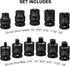 3/8-inch Set, Drive,11 Set CASOMAN Drive Pipe Plug Socekt SAE, CR-MO, Tapered Male Square Drive, Chamfered Female