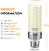 E26 LED Bulb, 25W Corn Light Bulb, 200W Equivalent, 6500K Cool Daylight White, Pack of 3, Flicker Free