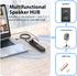 AiooTisu Speakers,360 Conference Speaker and Microphone,pc Voice Coverage, Advanced Noise Reduction, USB-C Plug & Play