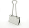 Silver Binder Clips, Large (Jumbo) 2 Inch (50 mm), Assorted Size Metal Fold Back Clips, 12 Count