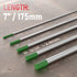 YESWELDER TIG Welding Tungsten Electrode Pure Tungsten 3/32" x 7" (Green, EWP) - 10 Pack