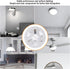 Generic 5.3 inch 15W, 3-Color Dimmable, 3000K 4200K 6500K, 95-265V, LED Retrofit Light Kit, Round Ceiling Fan Light