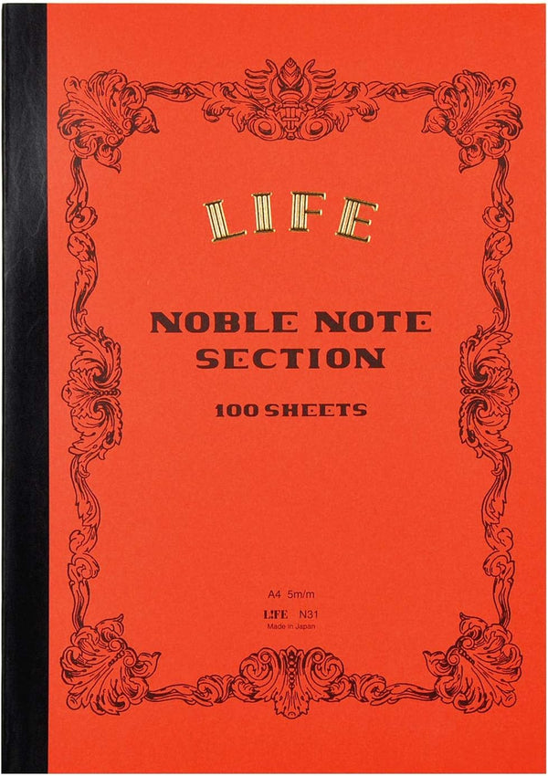 LIFE Noble Notes A4 5mm Squares Ruled Line N31