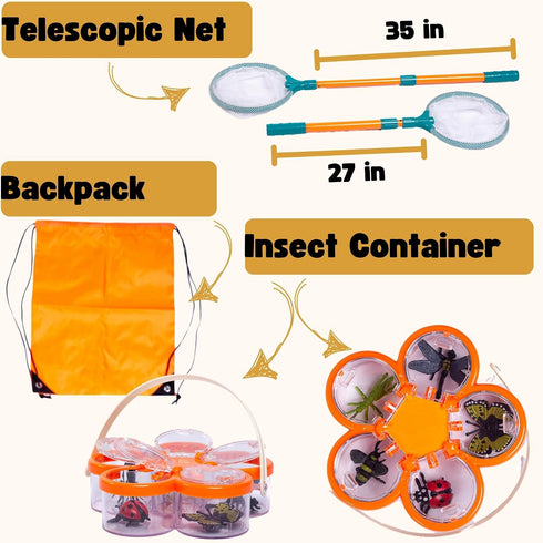 MAVE SPARKS 63 Kids Bug Catching Kit PCS Bug Catcher Kit with Bug Cage, Kid Explorer Kit, Outdoor Explorer Kit, Bug