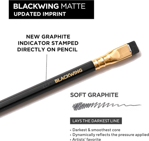 Blackwing Matte Pencils - 12 Count