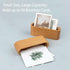 AUEAR 2 Pack Wood Business Card Holder for Desk, Beech Wooden Organizer Display Stand for Office Home Desktop