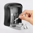 Key Lock Box, Resettable 4 Digit Combination Spare Key Safe, Weatherproof Key Storage Lock Box for Home, Office