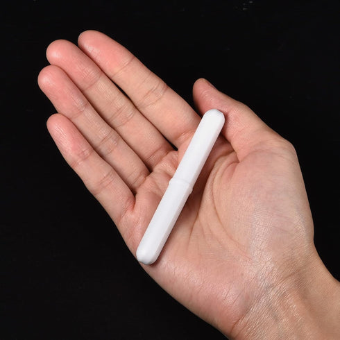 MECCANIXITY Magnetic Stirrer Mixer Stir Bar Rod 80mm x 10mm with Ring Shape Coating Magnet for Laboratory