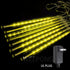 12 inch 8 192 Weepong Christmas Lights Outdoor Falling Rain Meteor Shower Lights Tube LED Snowfall Icicle Cascading