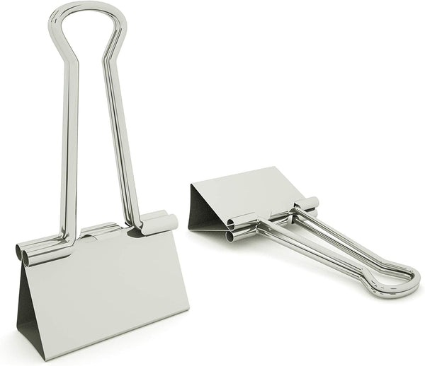 Binder Clips Small Metal Clamp, 3/4 in (0.75 inch), Silver, 120 Count