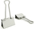 Binder Clips Small Metal Clamp, 3/4 in (0.75 inch), Silver, 120 Count