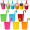 Fullhawl 6 Pcs Pencil Holder Crayon Organizer for Classroom Metal Iron Wall Crayon