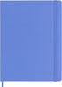 Moleskine Classic Notebook, Hard Cover, XL (7.5" x 9.5") Ruled/Lined, Hydrangea Blue, 192 Pages by Moleskine