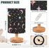 ALAZA Bedside Table Lamp for Bedroom Rainbow Starry Sky Moon Nightstand LED Light Lamps with USB Port Linen Fabric