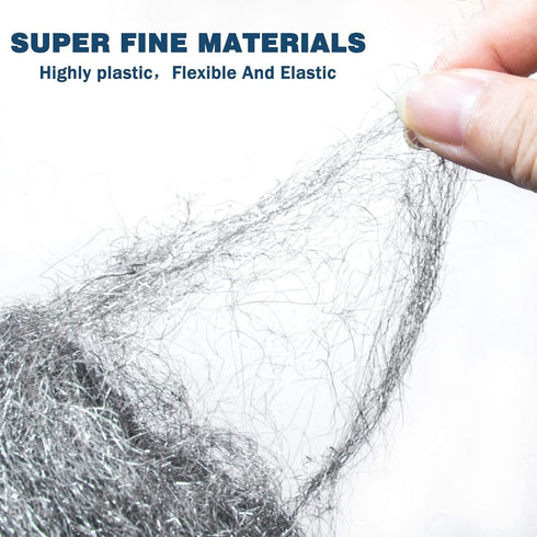 Steel Wool Pads for Mice Control, Rodent Foam, Gap Blocker, Filler for Holes/Siding/Pipeline/Vents, 4 Pack