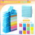 PerKoop 48 Pads, 4800 Sheets Mini Lined Sticky Notes, 1.5 x 2 Inch Bright Assorted Color Self Adhesive Memo Pads