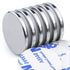DIYMAG 6 Pack Strong Magnets with Double Sided Adhesive Backing, 1.26"x0.12" Round