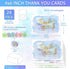 Zonon 24 Pack 2026 6 4 inch(Cute Watercolor Thank You Cards with Envelope Thank You Notes with Round Stickers Gold