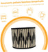 LABRIMP Geometric Pattern Bamboo Lampshade Replacement Stylish Light Cover for Home Unique Lamp Accessory for Warm