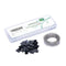 50 Sets Dupont 2.54 mm Pitch 4-Pin Female Adapter Cable Connector Accessories, 250 Pieces Crimp Pins Kit