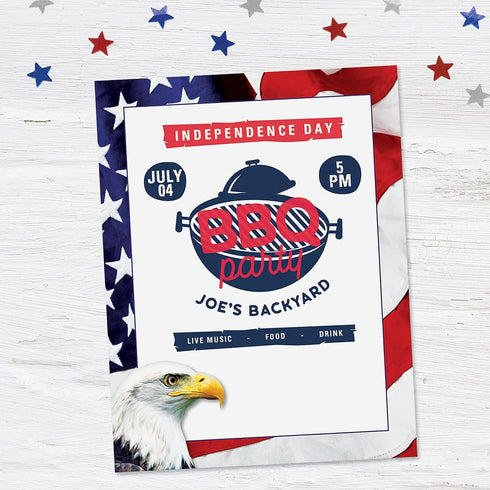 Set 25, 8 1/2" 11", 4th American Eagle Patriotic Letter Papers - of American Flag stationery papers, x compatible