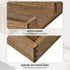 Kirigen Wood Letter-Size Tray Single-Tier (TP-DBR) - Front-Load Documents Tray for Office Desktop Organizer, Dark Brown