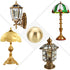 PATIKIL 25mm/1" 4 Set Ball Lamp Finials Caps Knob, Solid Brass Lamp Shade Top Decoration Screw Cap Nuts with Brass