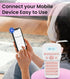 Rechargeable Pink Label Maker with Tape, Bluetooth Labeler Machine LM1600, Backlit Screen, Easy to Use, Inkless