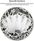 Hancynir Goth Bat Floral Mouse Pad for Desk, Gothic Small Cute Mousepad with Non-Slip Base, Round Mouse Pads