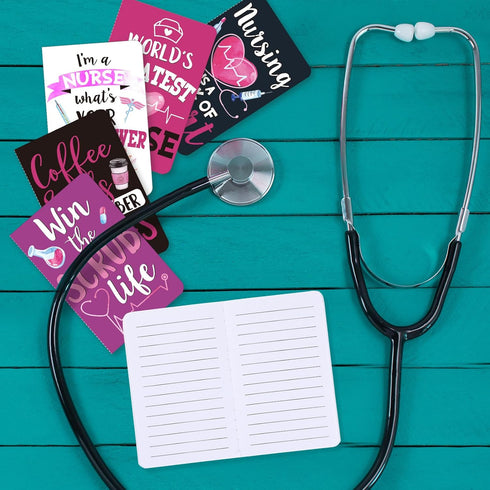 Zonon 48 Pcs Nurse Notepads, Mini Nursing Motivational Note Pads, Christmas Nurse Appreciation Gifts for Office Supplies