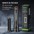 RECHOO S2000 High-Powered LED Flashlight, 2000 High Lumens, Zoomable, Water Resistant, 3 Modes for Outdoor